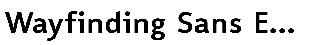 Wayfinding Sans Ex Bold